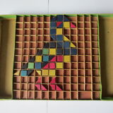 Old wooden mosaic set