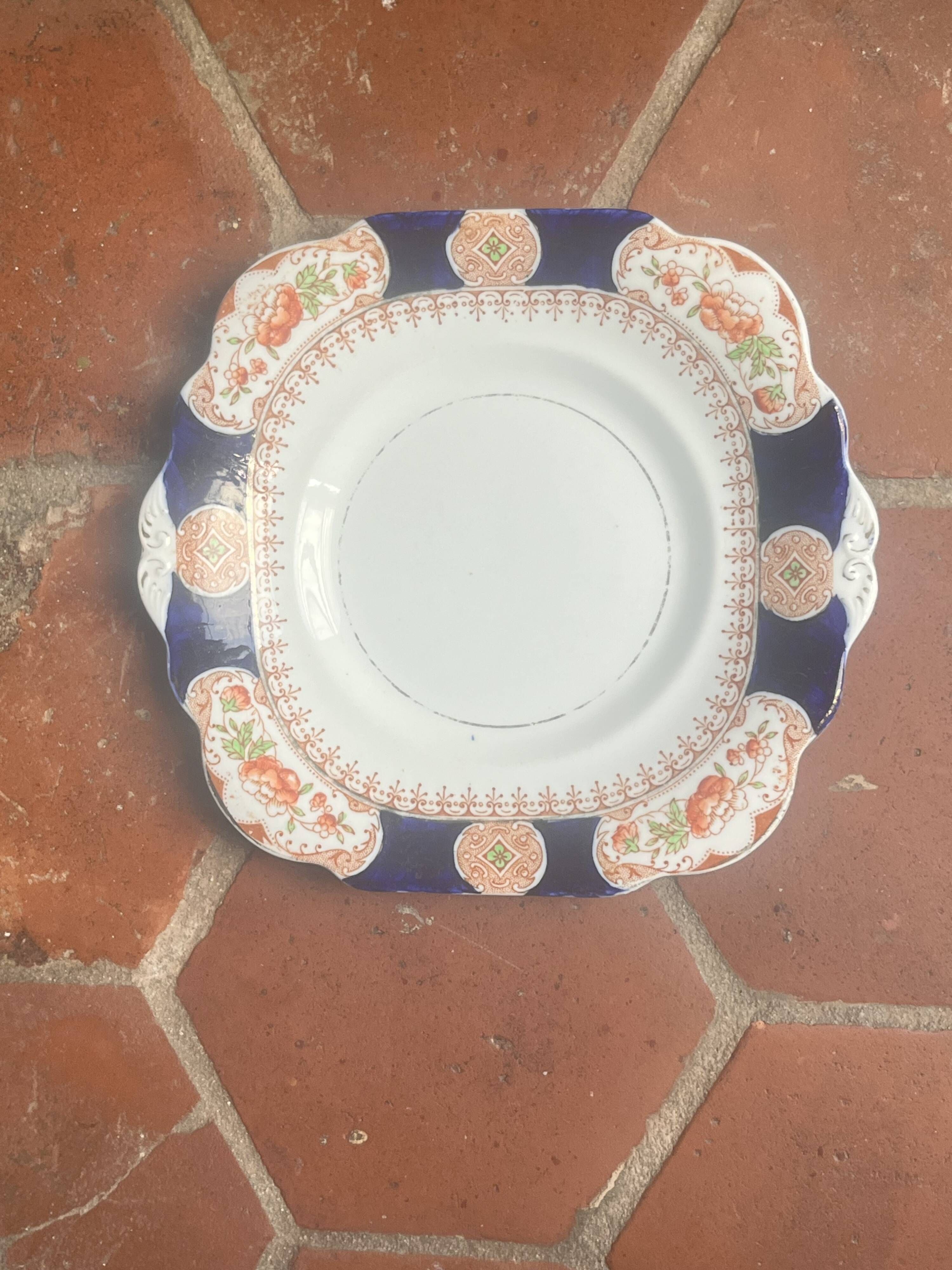 2 antique English plates Manufacture Osborne model Ilkley