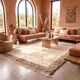Handmade traditional Berber rug size 3/4 m