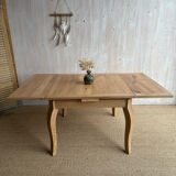 Table ancienne en châtaignier massif rénovée – extensible