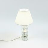 Scandinavian Mid Century Glass Bedside Table Lamp by C. Fagerlund, 1960s