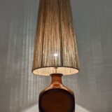 Vintage ceramic lamp and jute rope