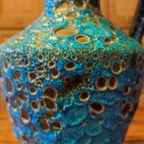 Fat lava blue jug vase large model
