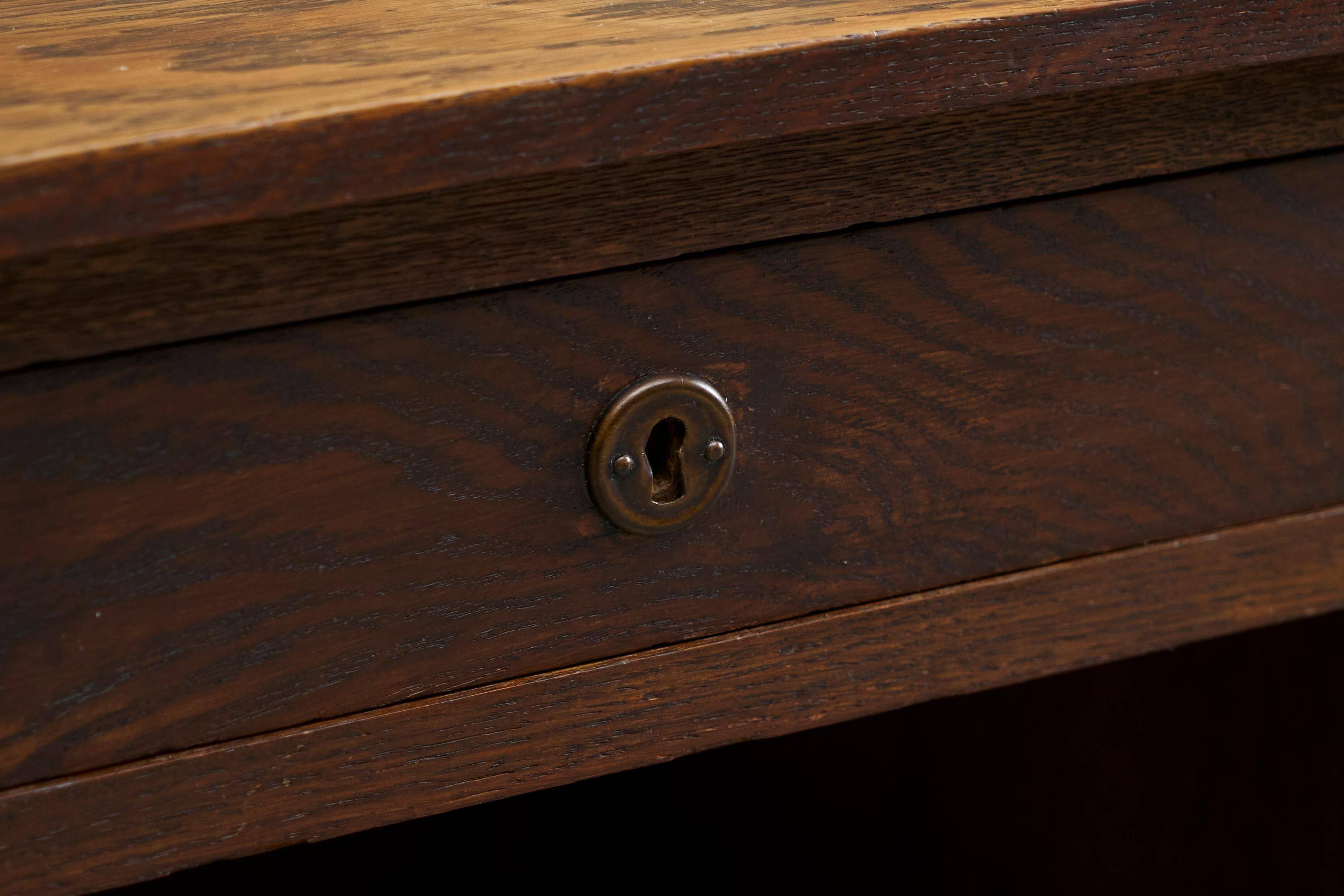 AVEA Furniture Solid Oak Desk 1930s