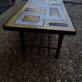 Vallauris coffee table in enamelled lava MJR