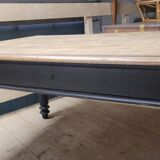 Louis Philippe notary office in oak, 1900 period - 1m49