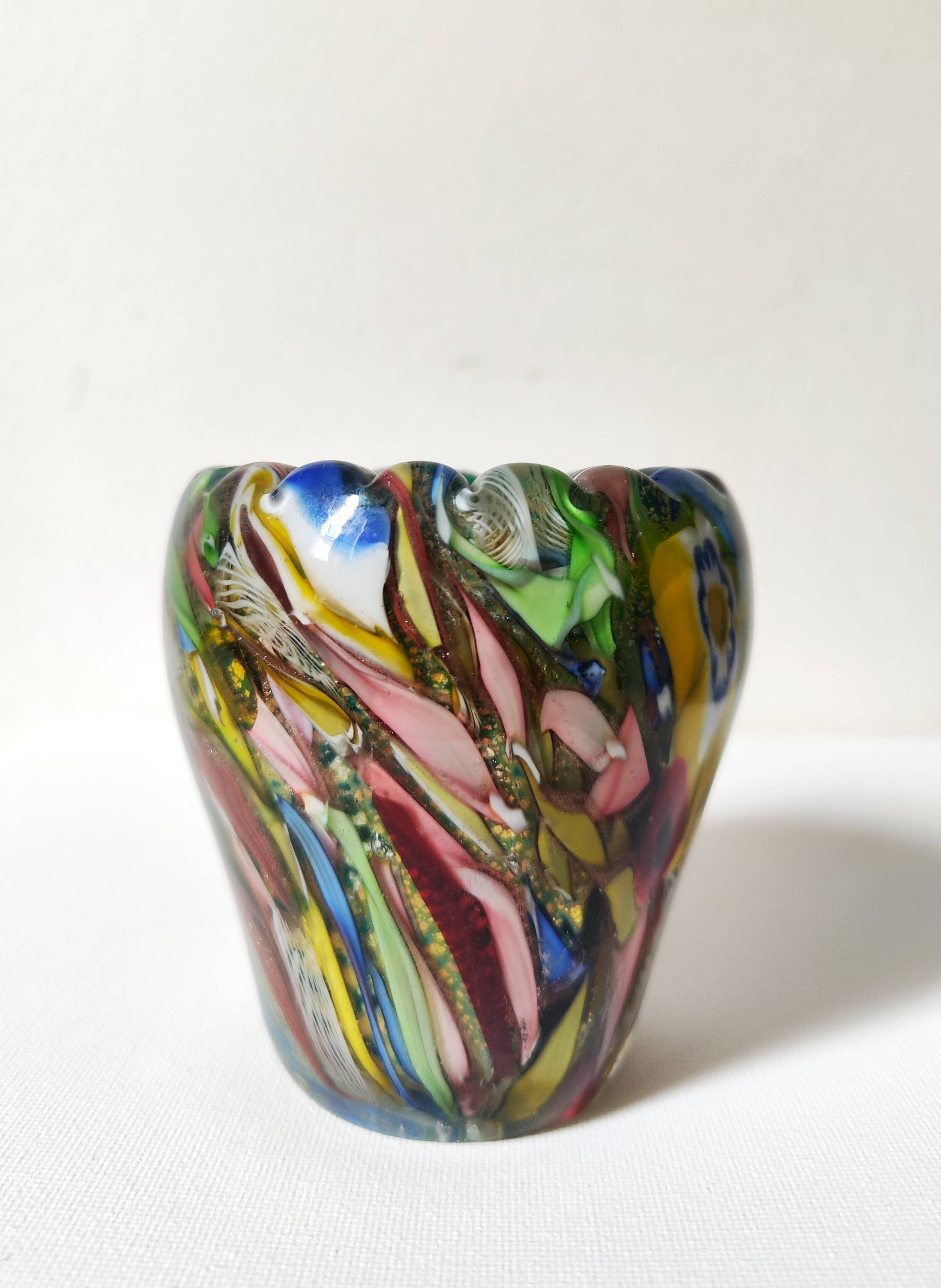 Millefiori vase Murano 1960