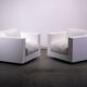 Saratoga armchairs by Lella and Massimo Vignelli for Poltronova