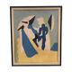 Abstract painting on panel