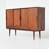 Gunni Omann highboard model 13 in rosewood Omann Jun Denmark 1960