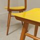 Pair of Ton Bystrice Thonet chairs in wood and yellow molded plastic