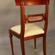 6 chairs from the brand Pierrefeu, a Lyon-based manufacturer, mahogany.