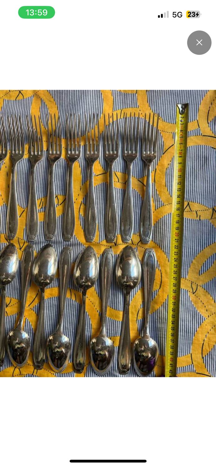 Silver-plated cutlery