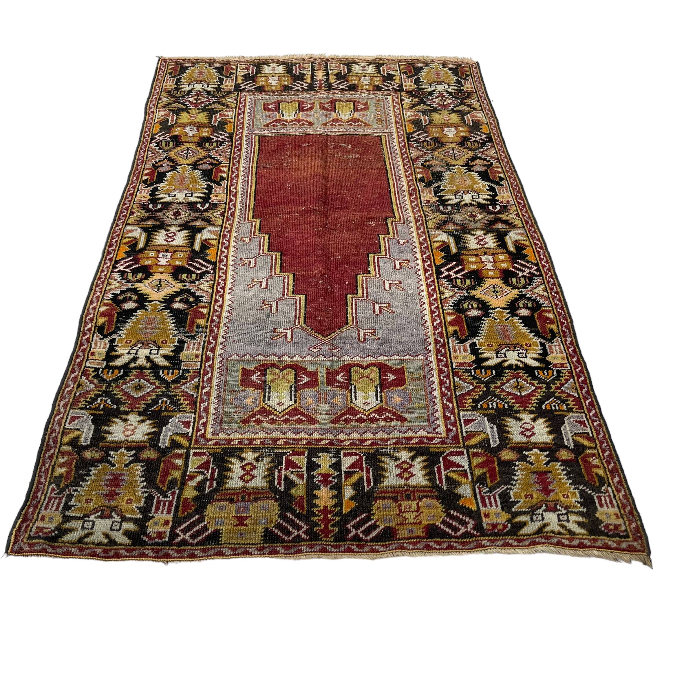 Tapis turc antique, 185 x 110 cm