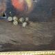 Hst painting still life basket of overturned fruit 19th - 20th century