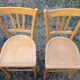 Ensemble de 10 chaises bistrot années 1950-60 vintage