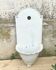 White enameled cast iron wall fountain