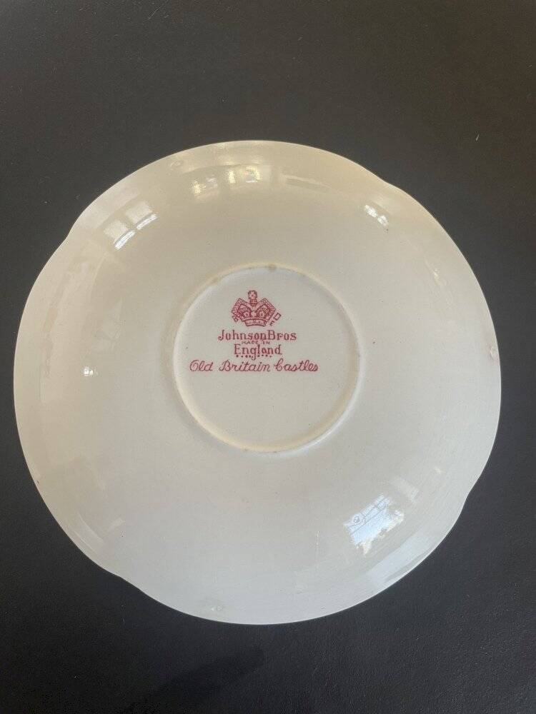 Johnson Bros pink saucer