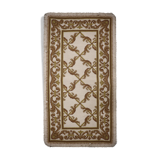 Tapis beige crème point d’aiguille55x110cm