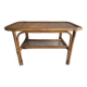 Vintage coffee table in rattan and cane – 1960s/70s