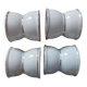 Old white porcelain diabolo egg cups Paris