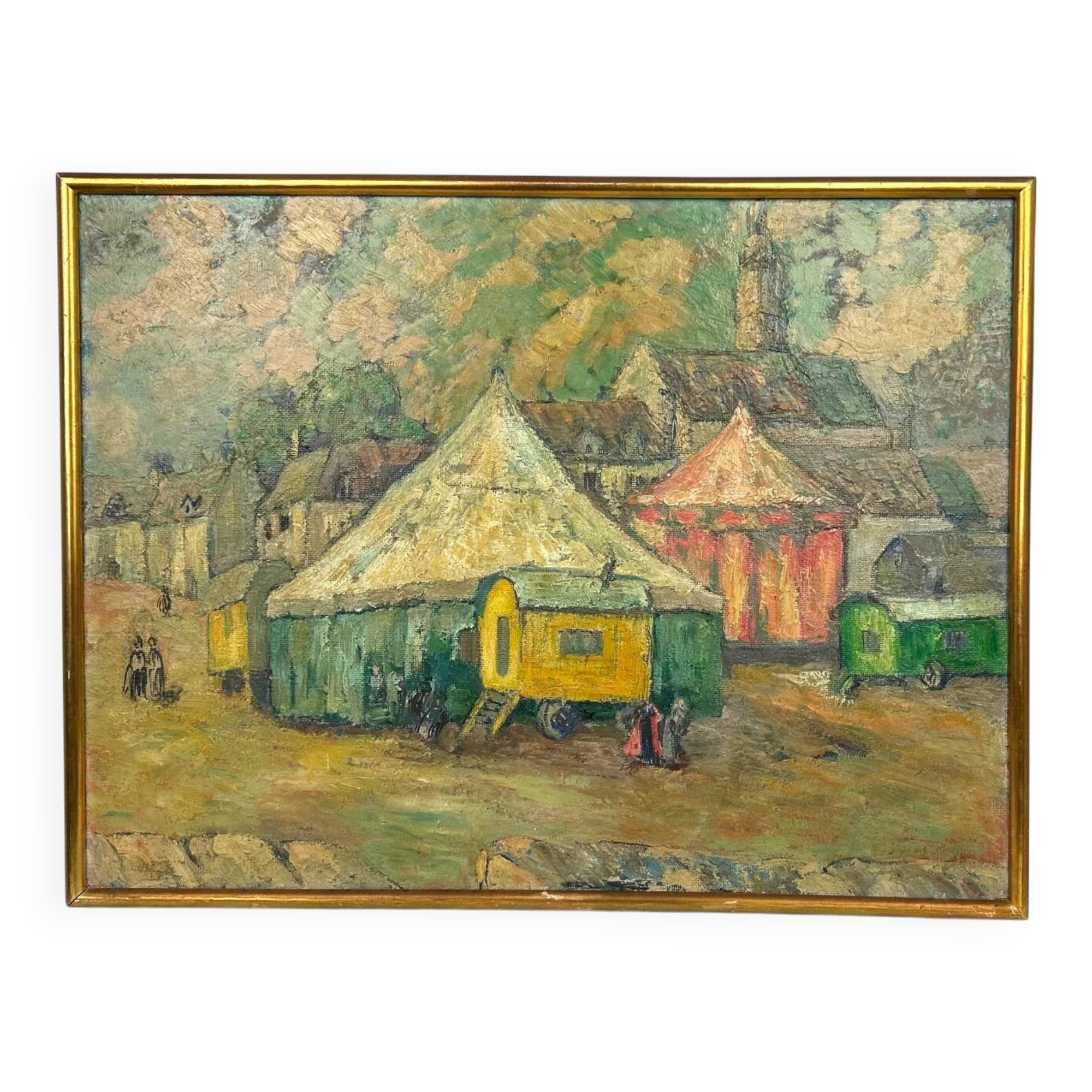 Painting "The Fairground Workers"