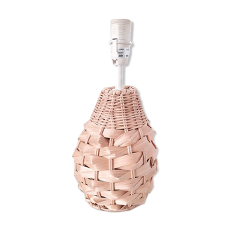 Raffia lamp foot