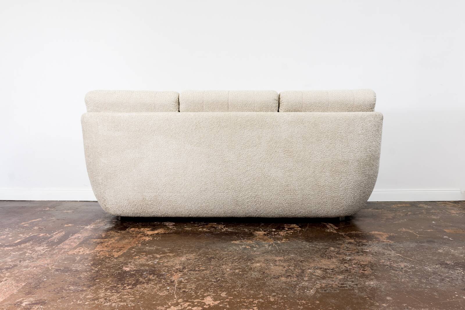 Space age 3 seater sofa Atlantis in beige boucle 1970's