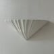 Vintage porcelain shell wall lamp, France 1970