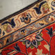 Tapis persan vintage tissé à la main en laine rouge kashan tapis de salon - 209x242cm