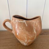 Handcrafted stoneware pitcher