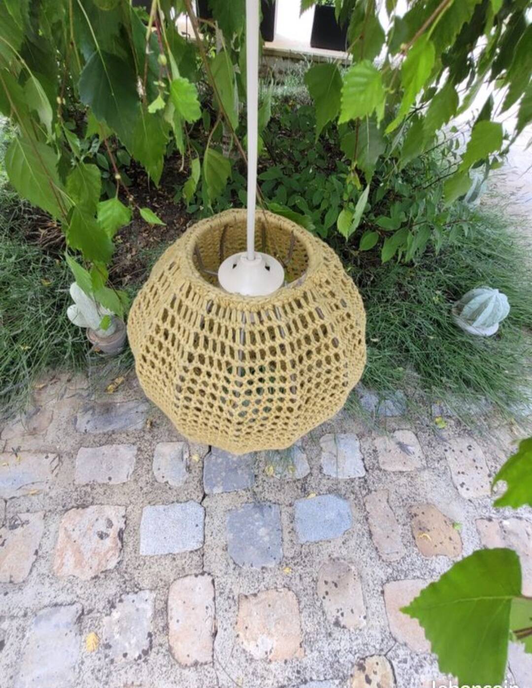 Suspension en macramé