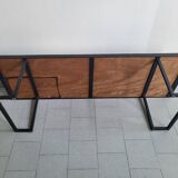 Importante table basse vintage 1950 ceramique & acier 50s 1950s vallauris