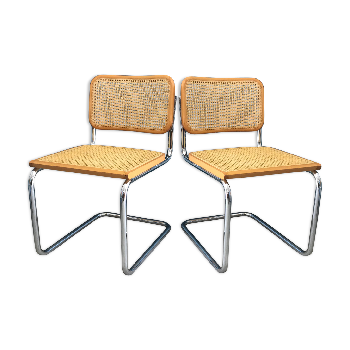 Pair of chairs B32 Marcel Breuer edition Gavina