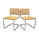 Paire de chaises B32 Marcel Breuer édition Gavina
