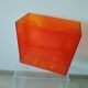 Vinyl magazine holder in orange plexiglass