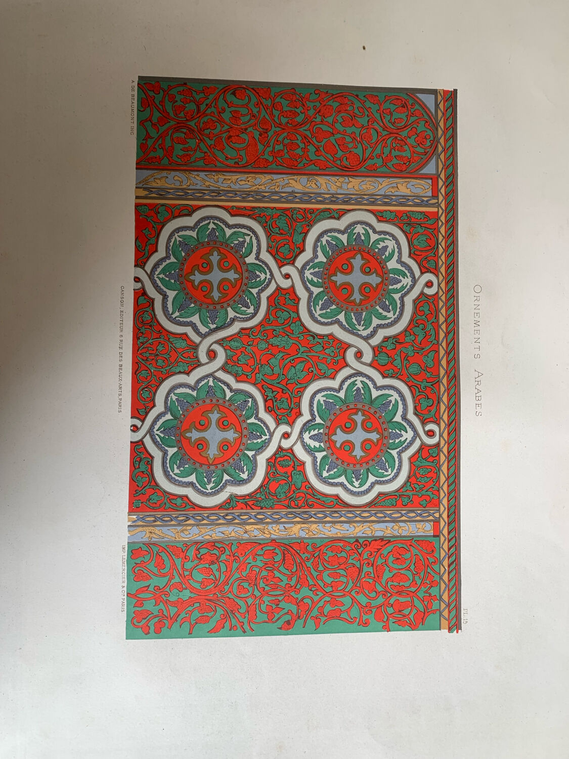 Ancient Oriental Lithography - Arab Ornaments