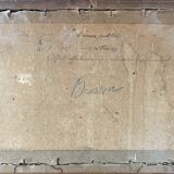 Pastel painting "Vallée du Cer?" landscape signed H. Gallert 1917 and frame