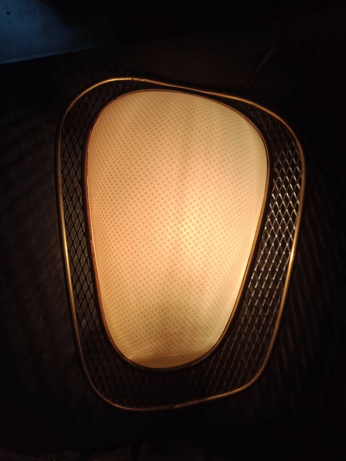 50s wall lights in expanded metal