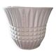 large white earthenware planter