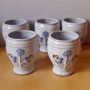 Tasses en céramique Van Melle oiseaux