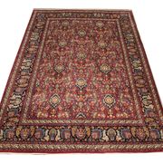 Tapis en laine florale rouge fait à la main antique persan khorassan tapis - 295x376cm