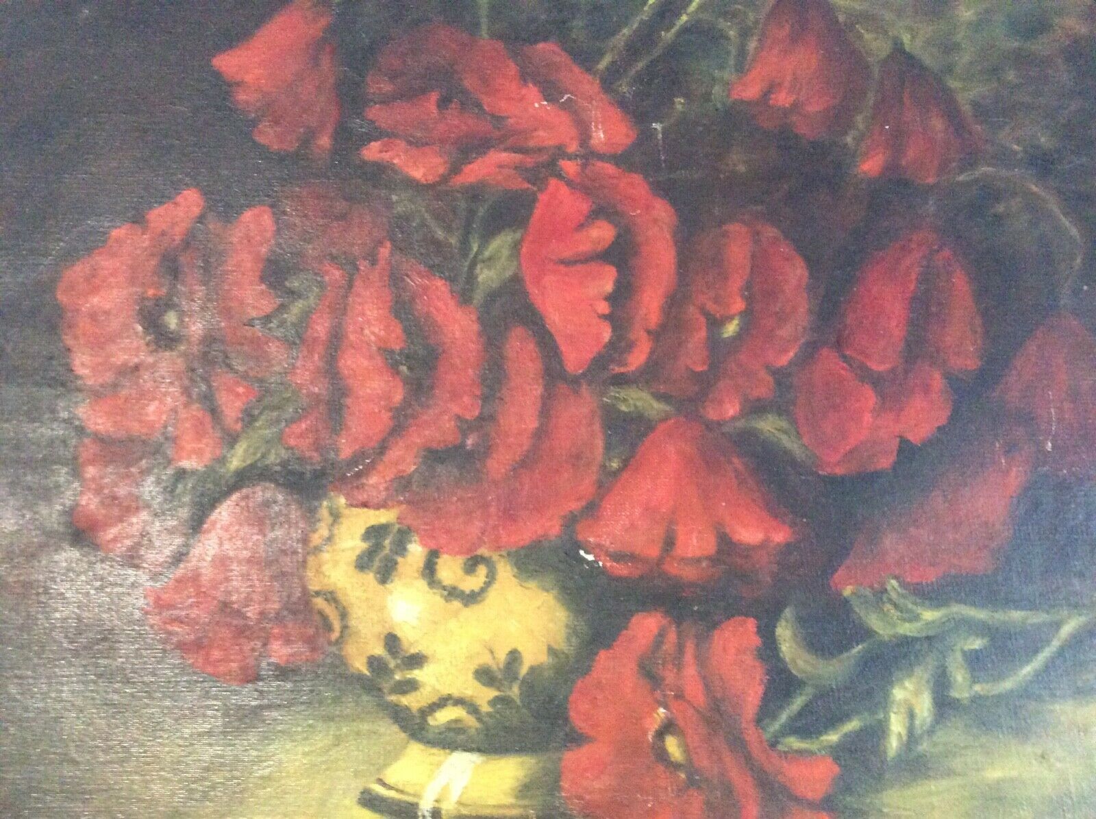 Painting on canvas bouquet of flowers