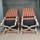 Paire de fauteuils style regence