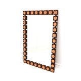 Scandinva rosewood mirror, GT, Glas & Trä, Hovmantorp, Denmark, 1960 - 120x80cm
