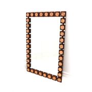 Scandinva rosewood mirror, GT, Glas & Trä, Hovmantorp, Denmark, 1960 - 120x80cm