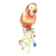 Figurine de perroquet ara en porcelaine Herend vintage