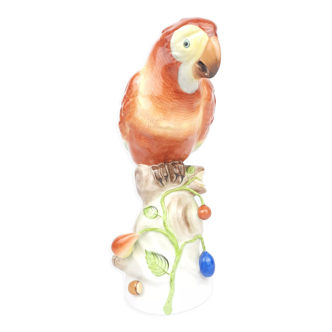 Herend porcelain macaw parrot figurine vintage