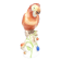 Figurine de perroquet ara en porcelaine Herend vintage