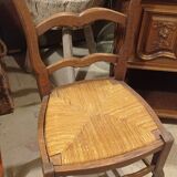 Chaise ancienne paillée
